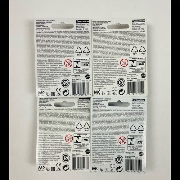 Set Of 4 Mattel Disney Pixar Monsters Inc. Collectible Toy Mini Figures New - Picture 2 of 2